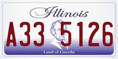 IL license plate A335126