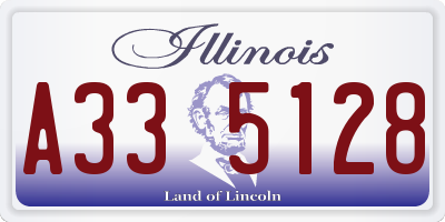 IL license plate A335128