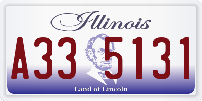 IL license plate A335131