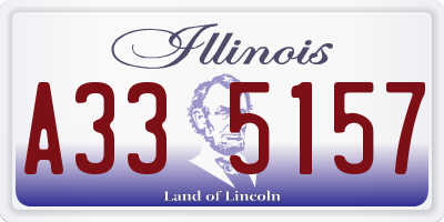 IL license plate A335157