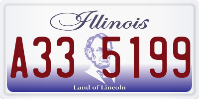 IL license plate A335199