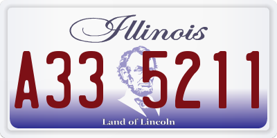 IL license plate A335211