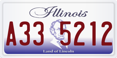 IL license plate A335212
