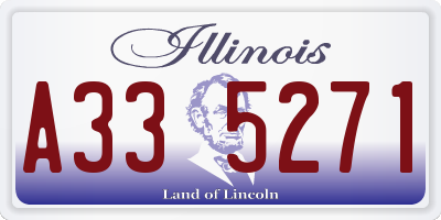 IL license plate A335271
