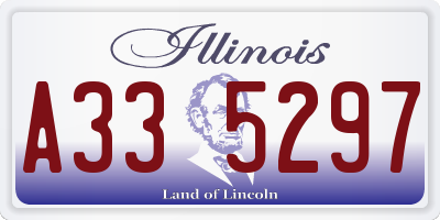 IL license plate A335297