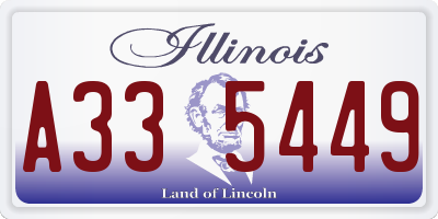 IL license plate A335449