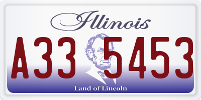IL license plate A335453