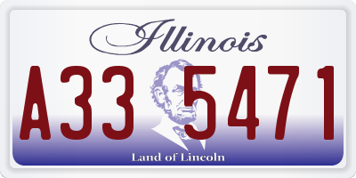 IL license plate A335471