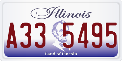 IL license plate A335495