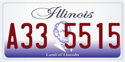 IL license plate A335515