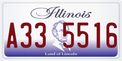 IL license plate A335516