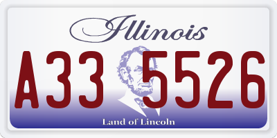 IL license plate A335526