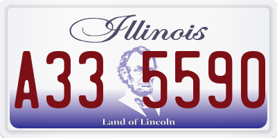 IL license plate A335590