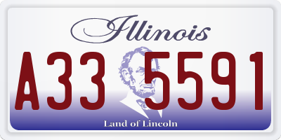 IL license plate A335591