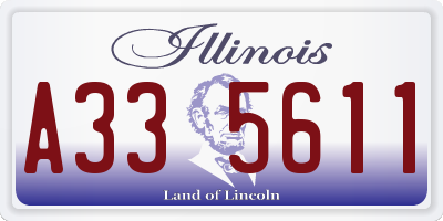IL license plate A335611