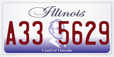 IL license plate A335629