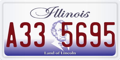 IL license plate A335695