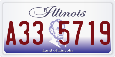IL license plate A335719