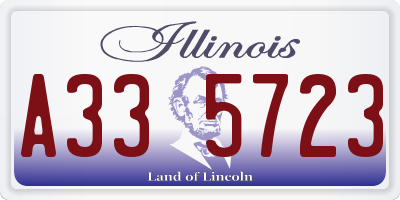 IL license plate A335723