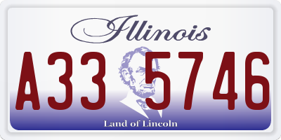 IL license plate A335746