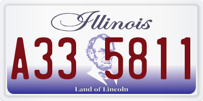 IL license plate A335811