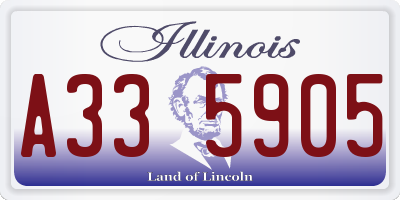 IL license plate A335905