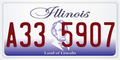 IL license plate A335907