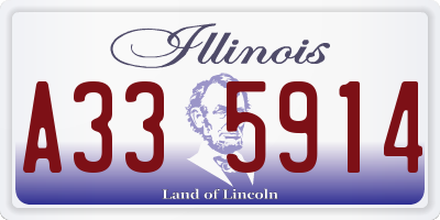 IL license plate A335914