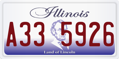 IL license plate A335926