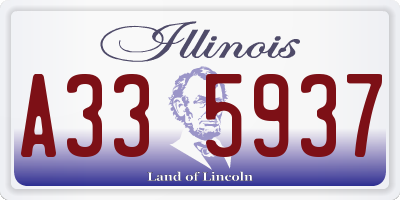 IL license plate A335937