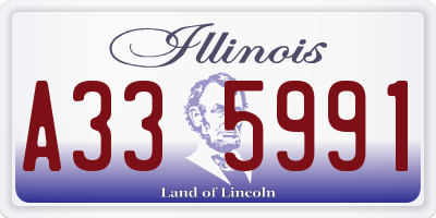 IL license plate A335991