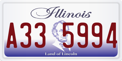 IL license plate A335994