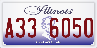 IL license plate A336050