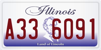 IL license plate A336091