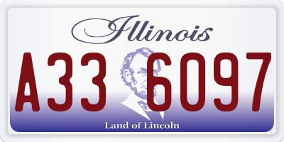 IL license plate A336097