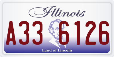 IL license plate A336126