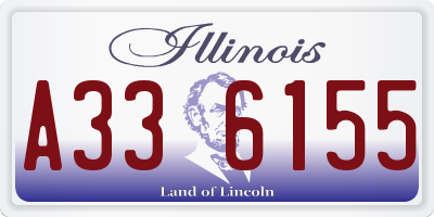 IL license plate A336155