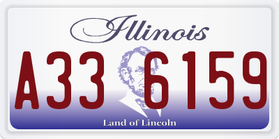IL license plate A336159