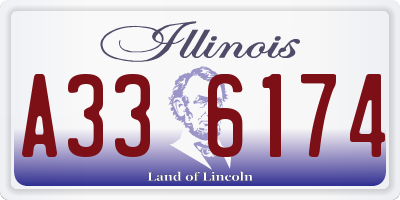 IL license plate A336174