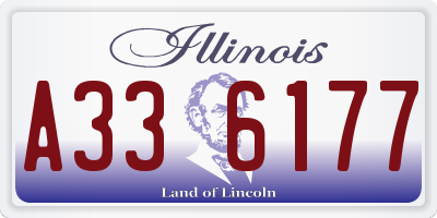 IL license plate A336177