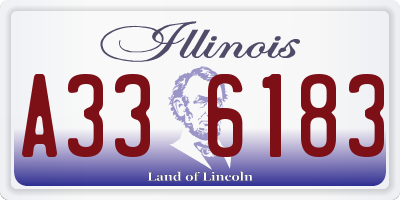 IL license plate A336183