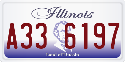 IL license plate A336197
