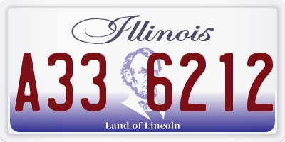 IL license plate A336212