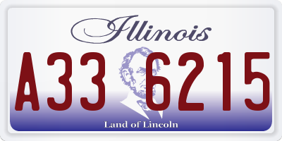 IL license plate A336215