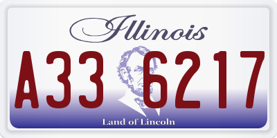 IL license plate A336217