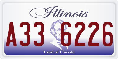 IL license plate A336226