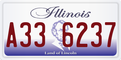 IL license plate A336237