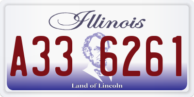 IL license plate A336261