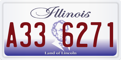 IL license plate A336271