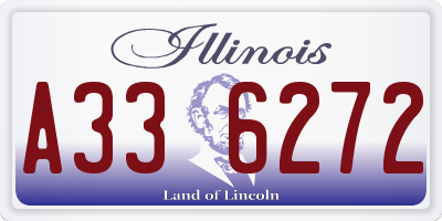 IL license plate A336272